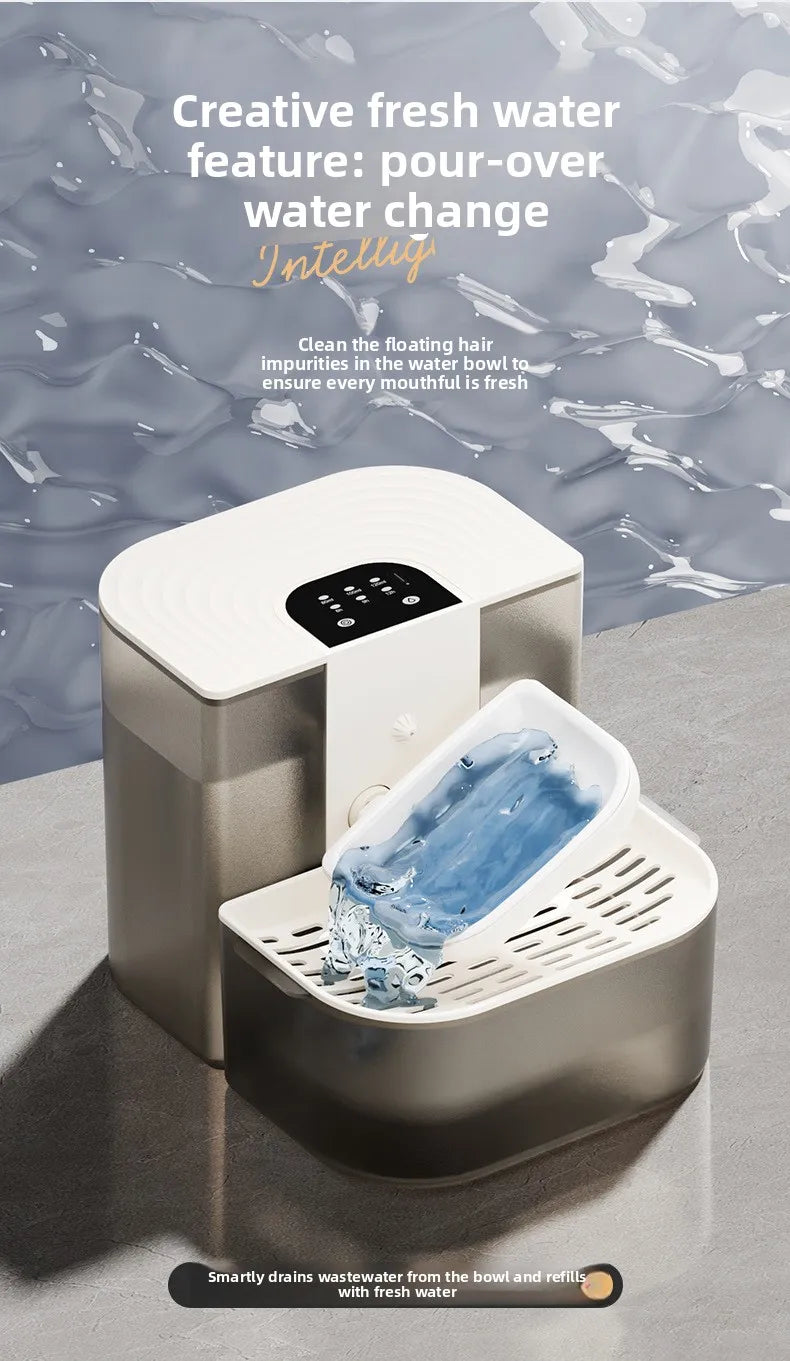 4.5L Tilting Pet Water Dispenser with Ceramic Bowl