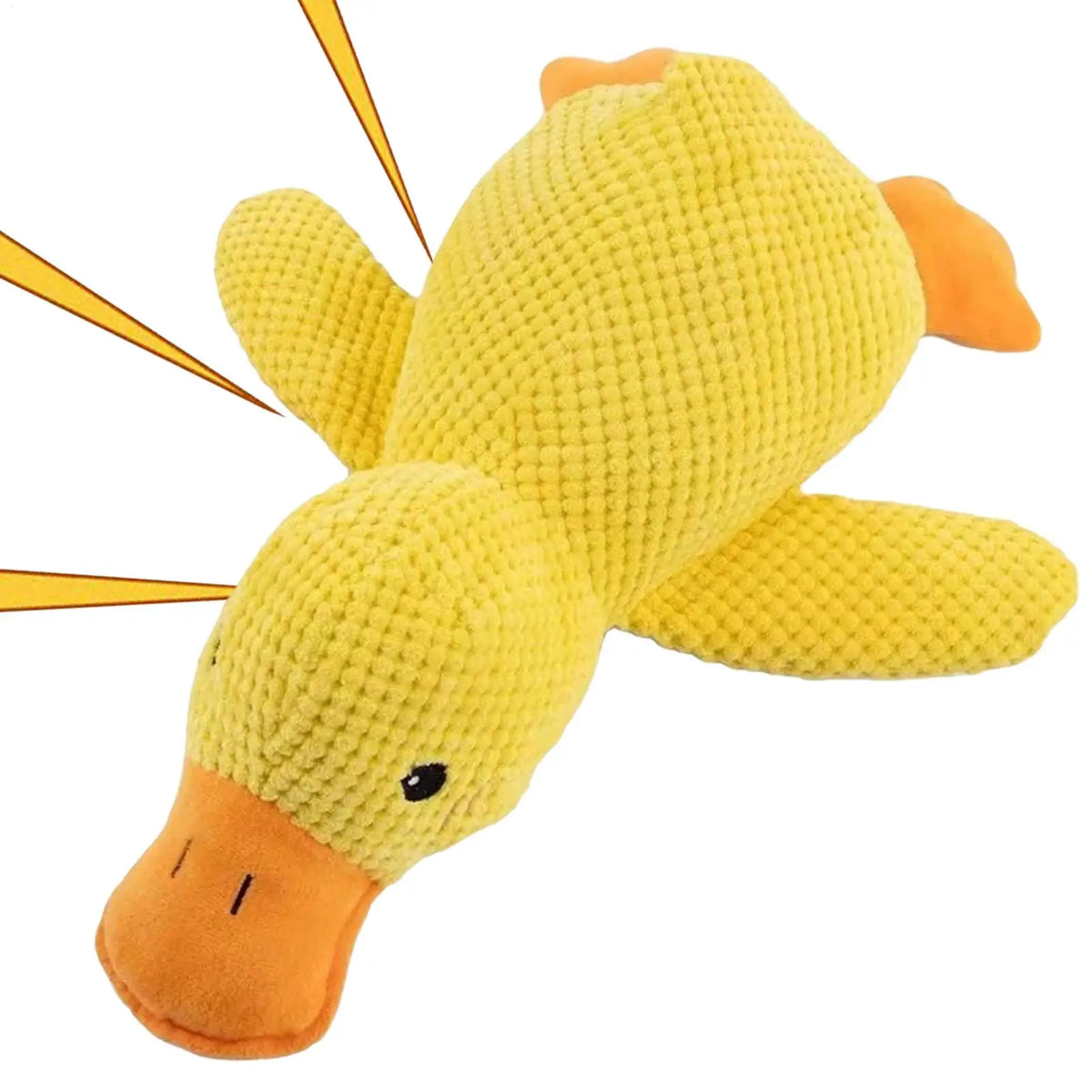 Yellow Plush Duck Dog Toy with Sound