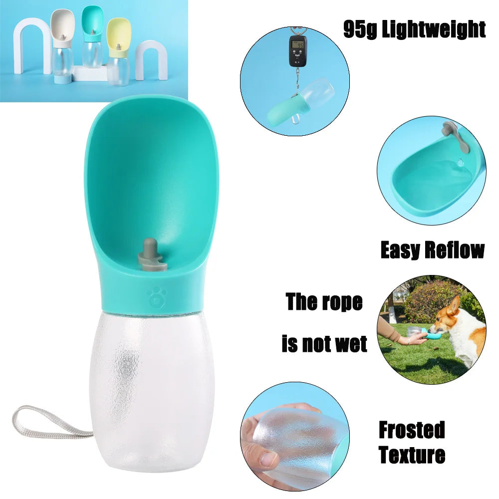 300 ml Portable Pet Water Bottle with Carry Strap