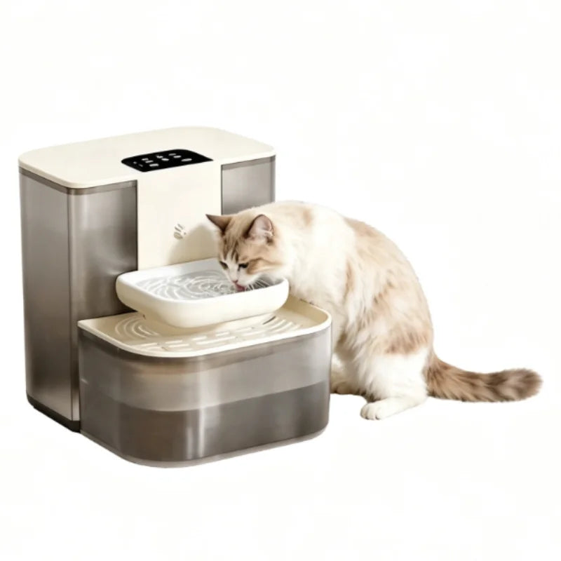 4.5L Tilting Pet Water Dispenser with Ceramic Bowl