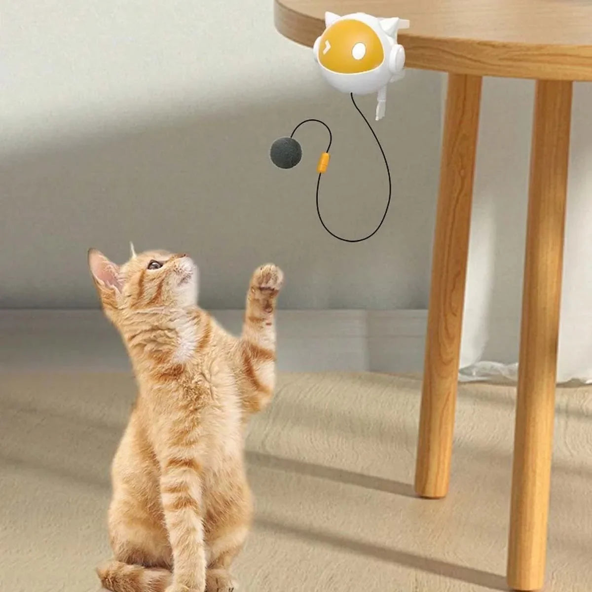 Automatic Up-and-Down Cat Toy with Table Clamp
