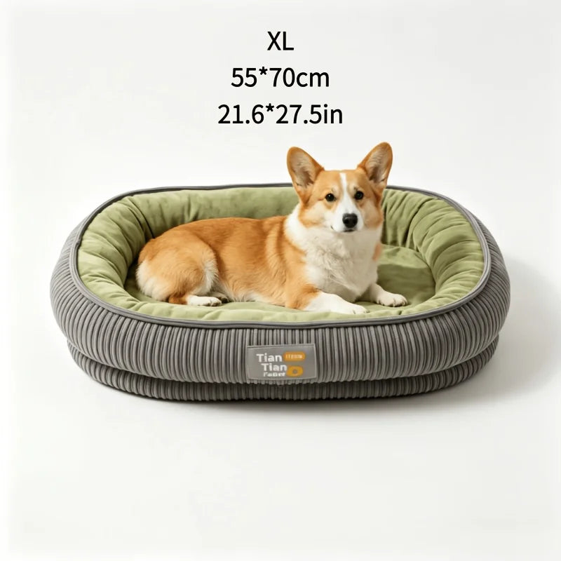 Oval Bolster Bed for Dogs & Cats