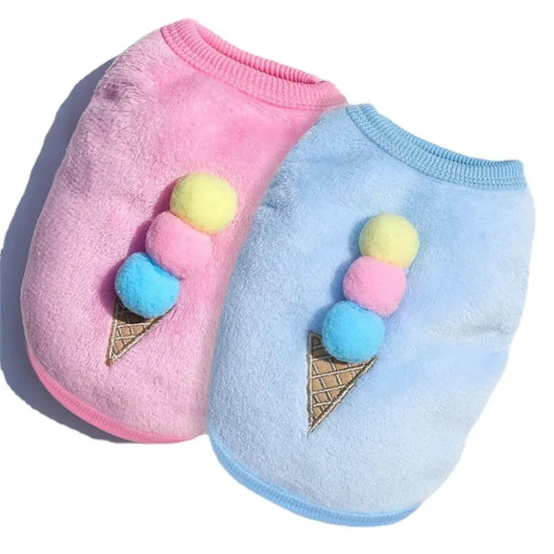 Playful Appliqué Fleece Cat Vest