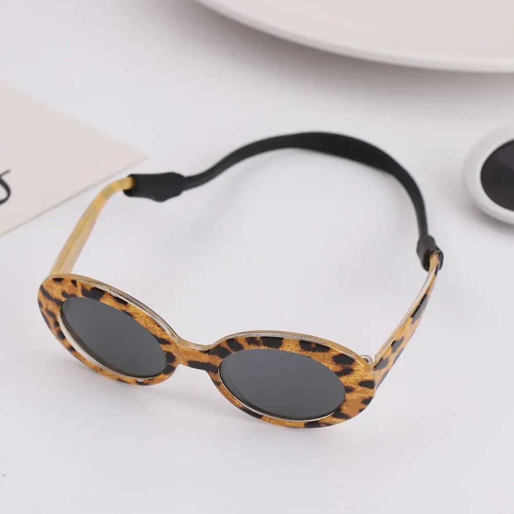 Round-Frame Pet Photo Glasses, Eyewear or Strap Option