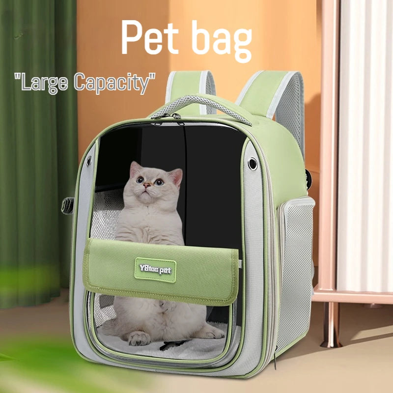 Foldable Oxford Pet Carrier Backpack