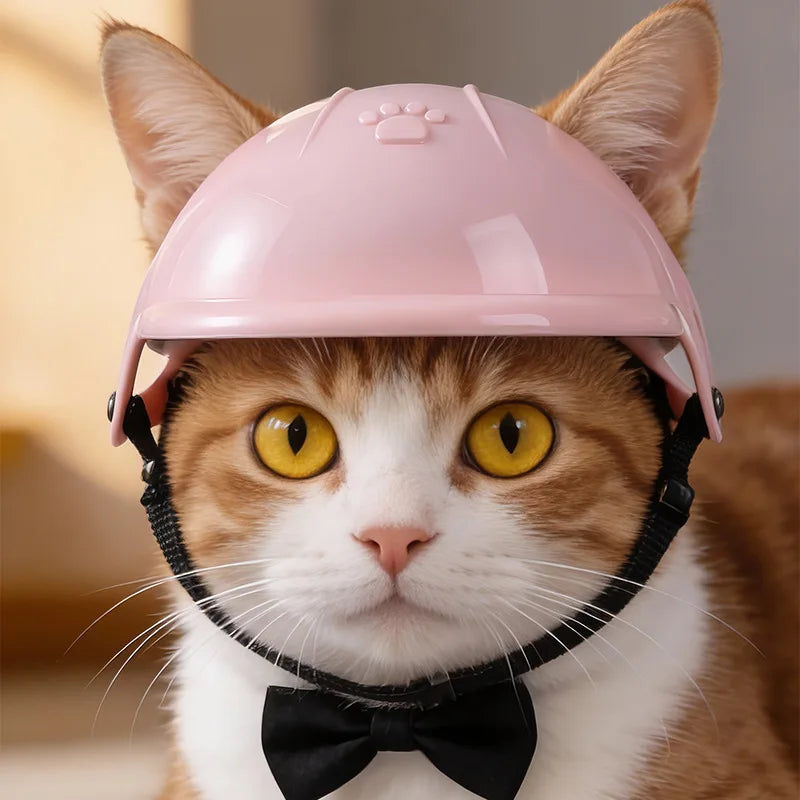 Mini Biker-Style Pet Costume Helmet