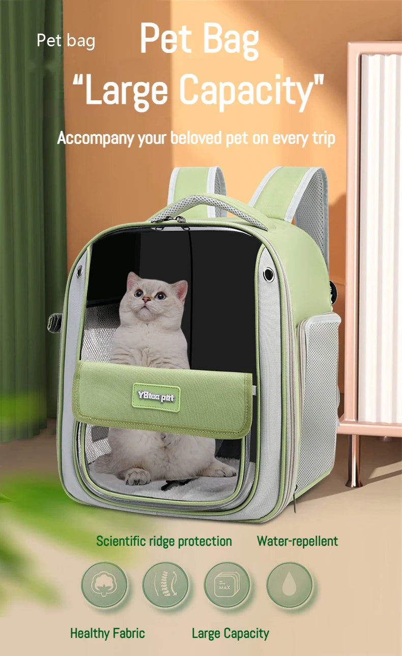 Foldable Oxford Pet Carrier Backpack