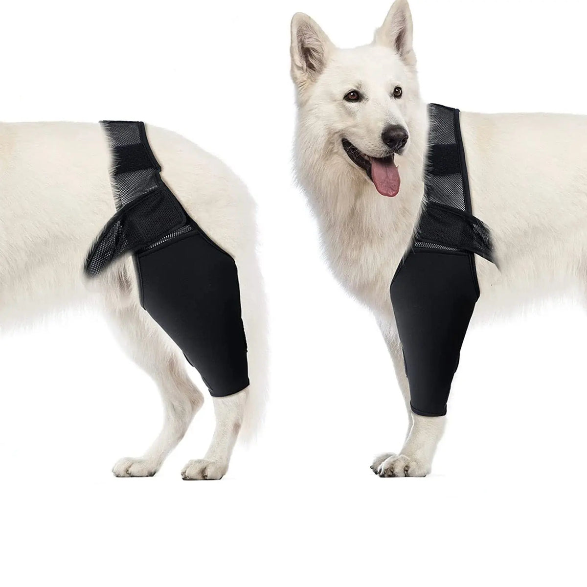 Adjustable Dog Leg Wrap with Mesh Connecting Strap