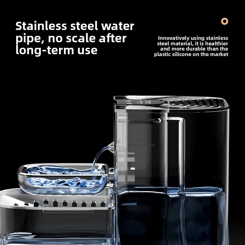 4.5L Tilting Pet Water Dispenser with Ceramic Bowl