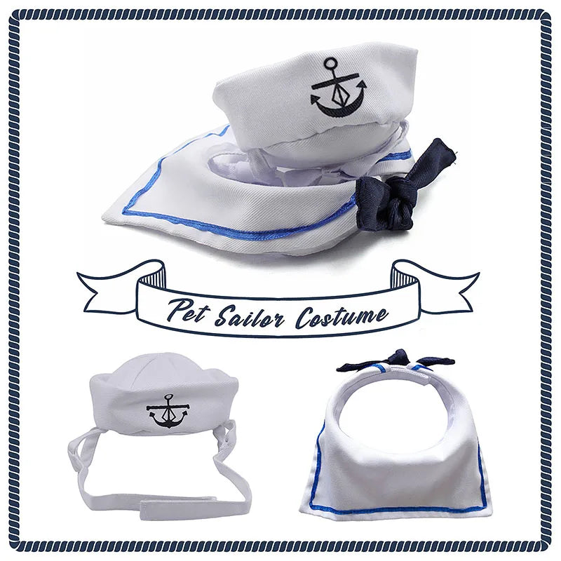 Nautical Sailor Cat Costume
