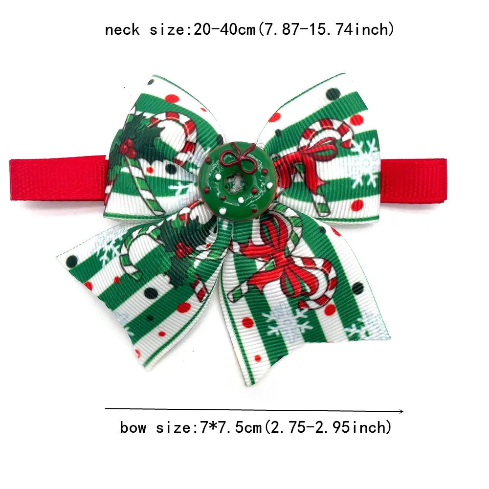Christmas Pet Bow Tie Assortment, 50 or 100 Pieces