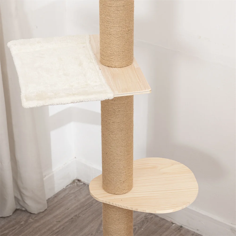 Adjustable Floor-to-Ceiling Cat Tower, 250–270 cm