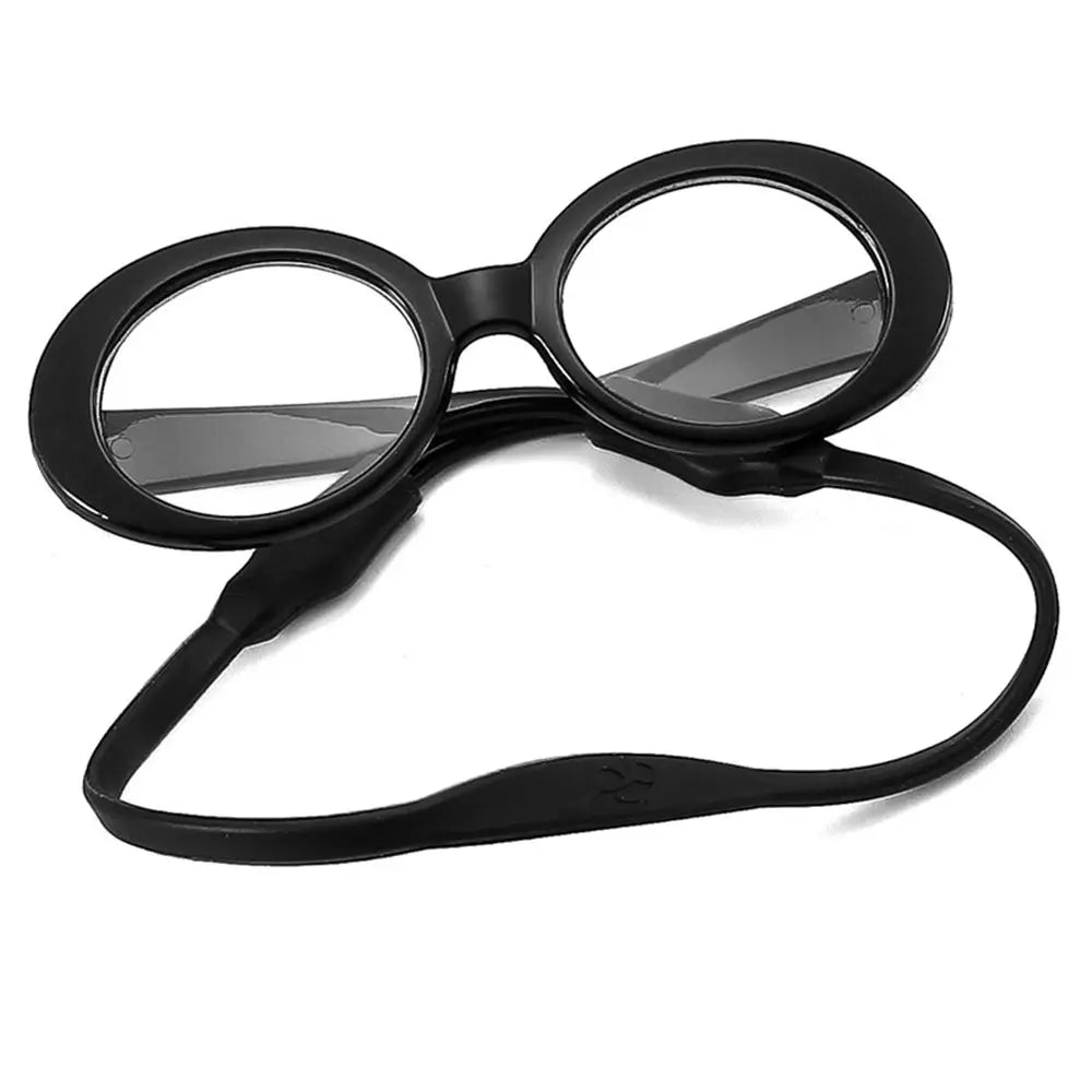 Round-Frame Pet Photo Glasses, Eyewear or Strap Option
