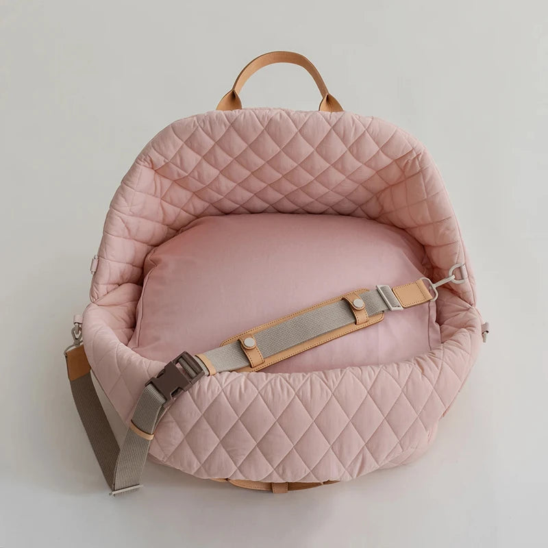 2-in-1 Pet Carrier Handbag & Travel Bed
