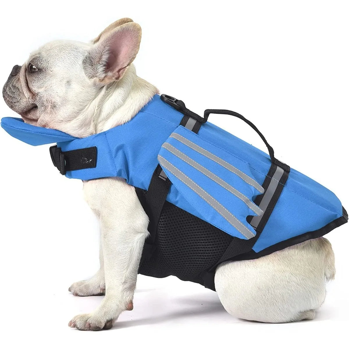 Adjustable Dog Swim Vest with Chin Panel & Grab Handle