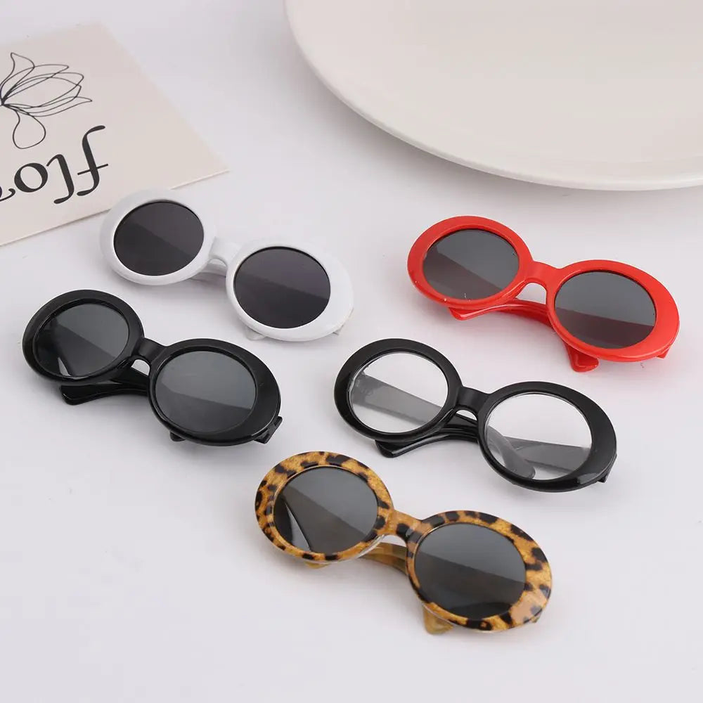 Round-Frame Pet Photo Glasses, Eyewear or Strap Option