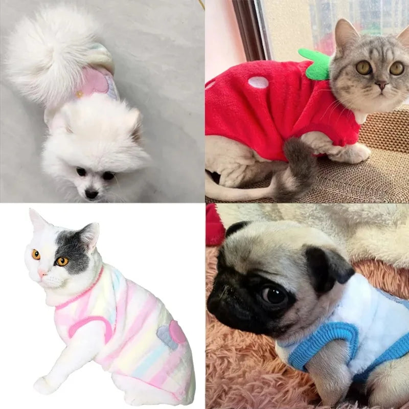 Playful Appliqué Fleece Cat Vest
