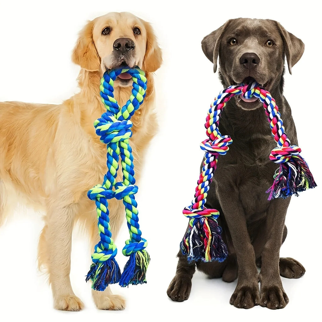 Knotted Rope Dog Tug Toy, One- & Two-Piece Options