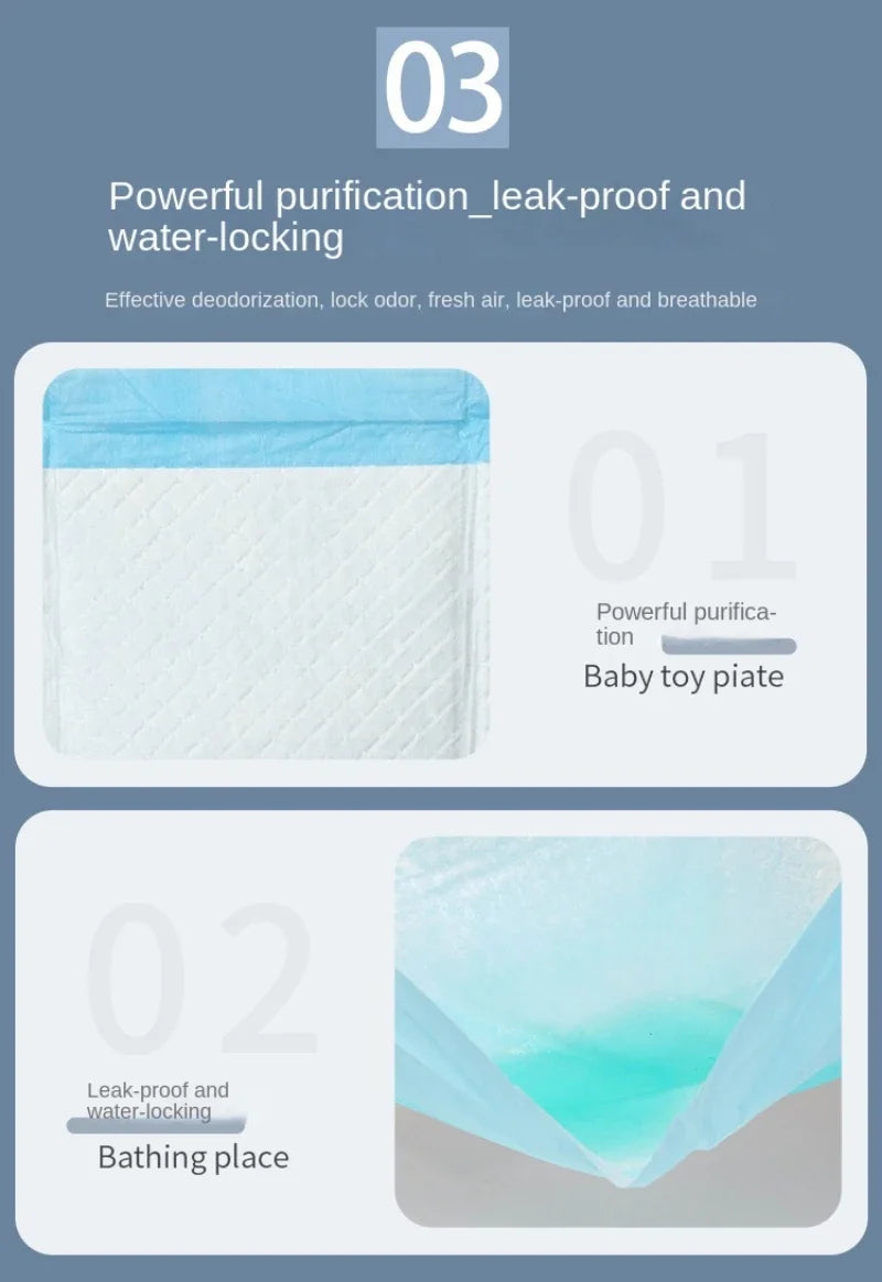 Disposable Puppy Training Pads, 10–100 Packs