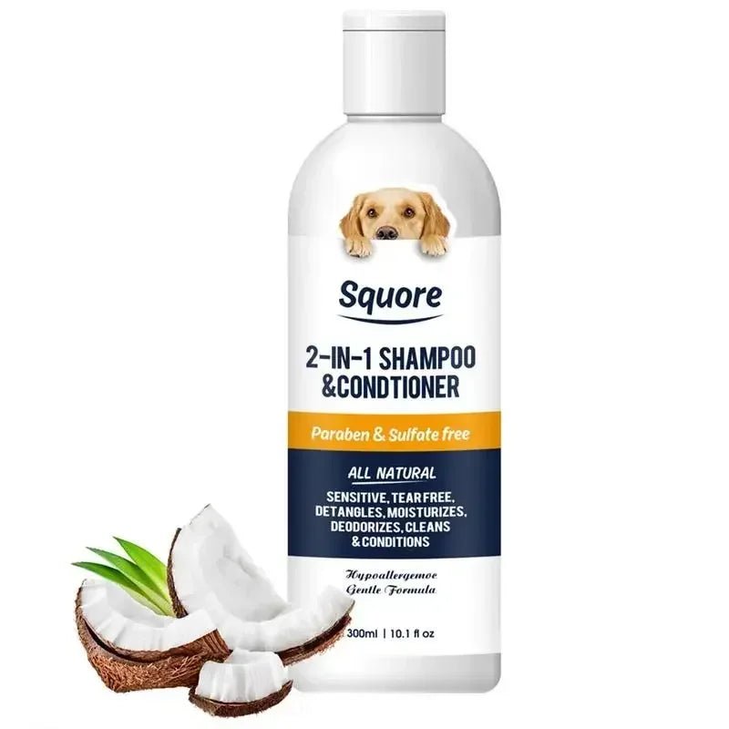 Squore 2-in-1 Pet Shampoo & Conditioner, 300 ml