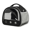 Compact Small-Pet Carrier with Clear Window & Mesh Sides