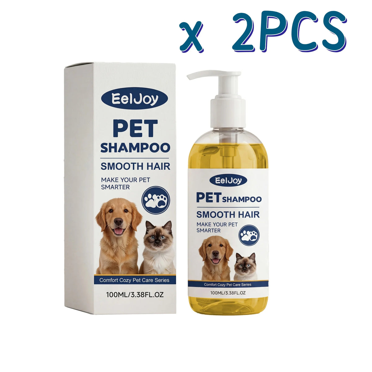 EelJoy Pet Shampoo, 100 ml, 1–4 Bottle Packs