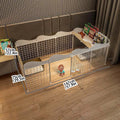 White Modular Indoor Dog Playpen, DIY Panel Enclosure