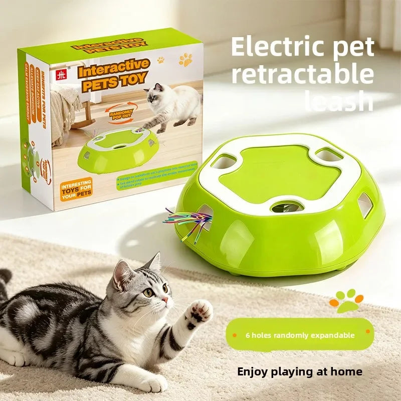 Six-Hole Pop-Up Tassel Cat Toy