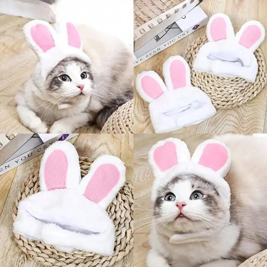 Plush Animal-Ear Pet Costume Hood
