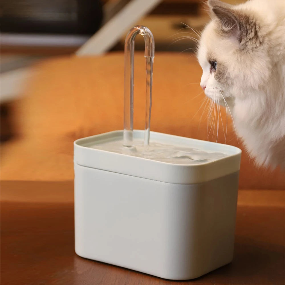 1.5L Pet Water Fountain with Adjustable Flow