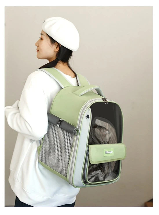 Foldable Oxford Pet Carrier Backpack