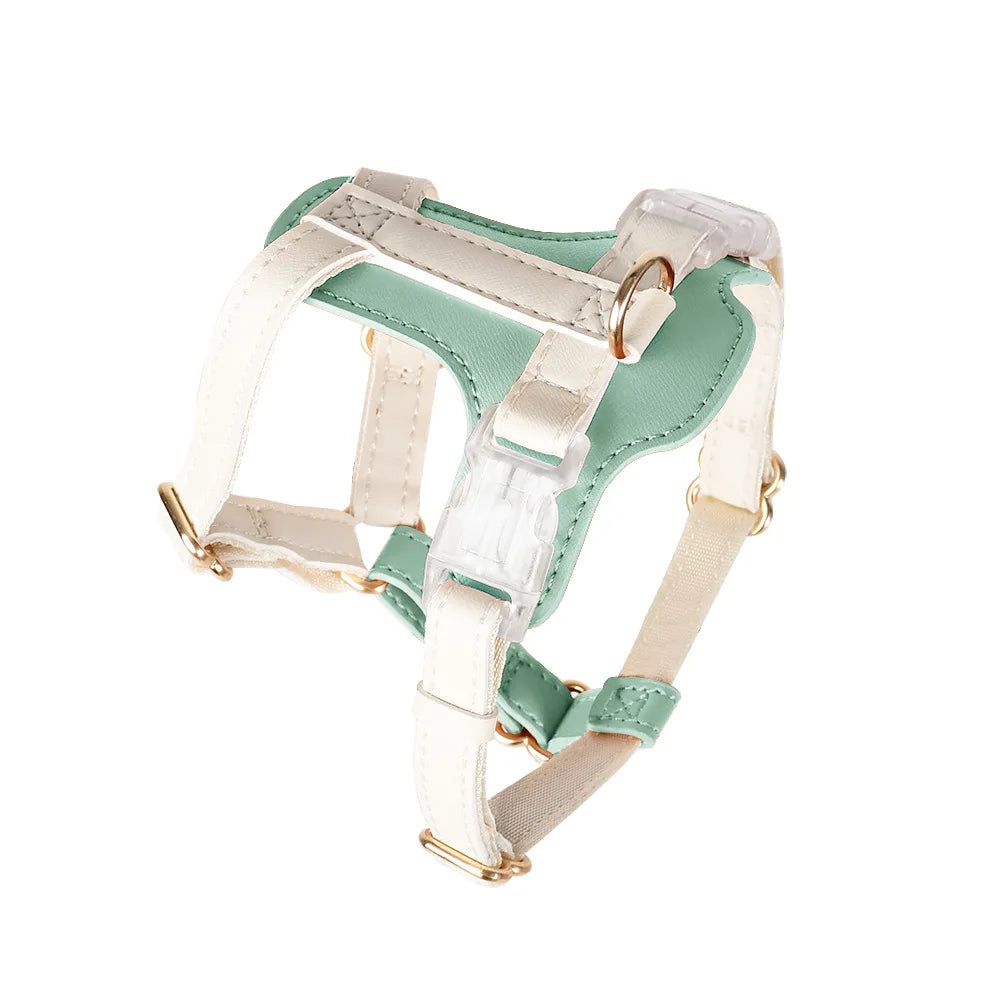 Adjustable Faux-Leather Pet Harness or Matching Leash