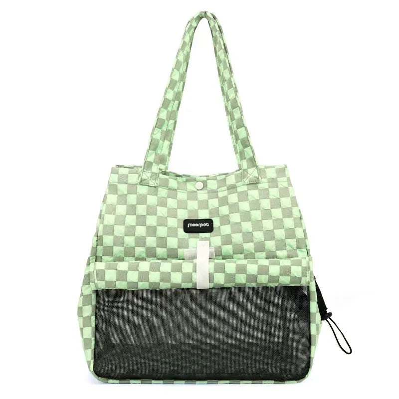 Cat Carrier Shoulder Backpack with Button Closure