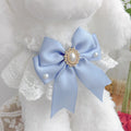 Lace-Trim Pet Neck Bib with Statement Bow