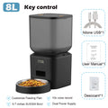 FURPIPI Automatic Pet Feeder with Button Controls, 4L or 8L