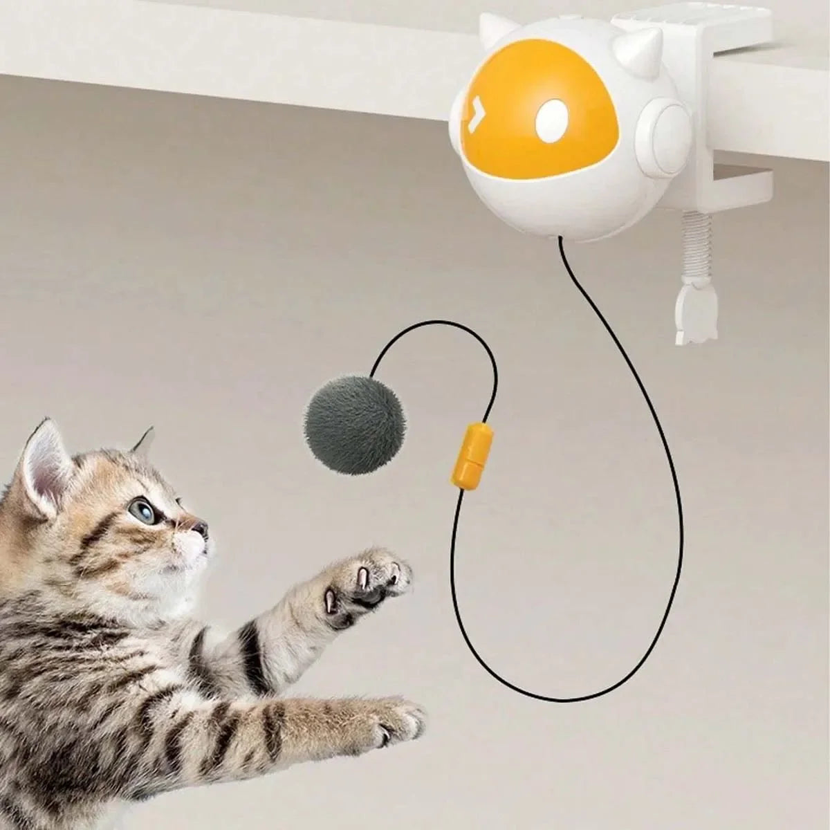 Automatic Up-and-Down Cat Toy with Table Clamp