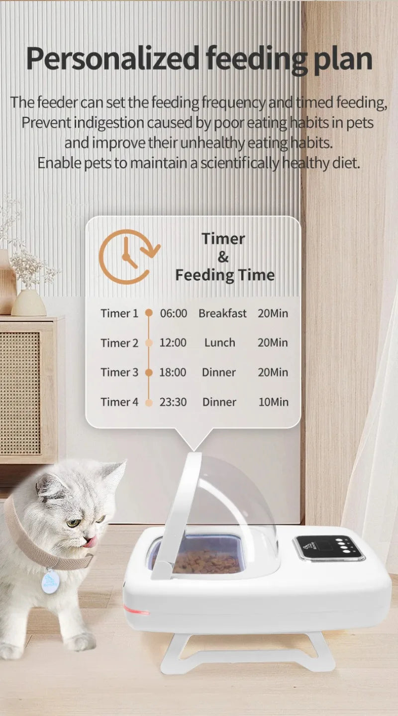 1.5L RFID Pet Feeder with Access-Control Lid