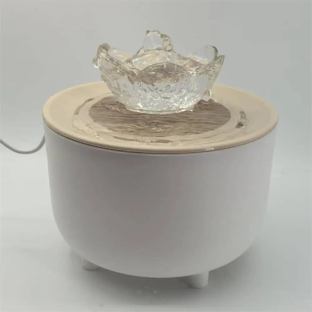 1.2L Compact Pet Water Fountain, Lotus & Spout Styles