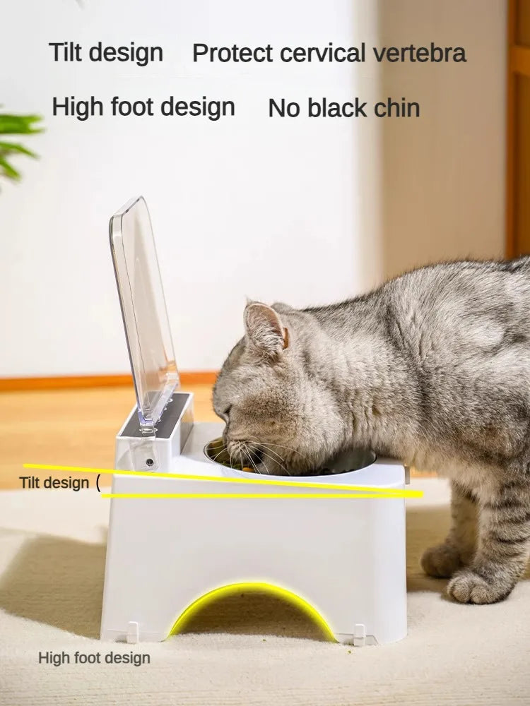 Sensor-Lid Pet Bowl, Ceramic or Stainless Steel