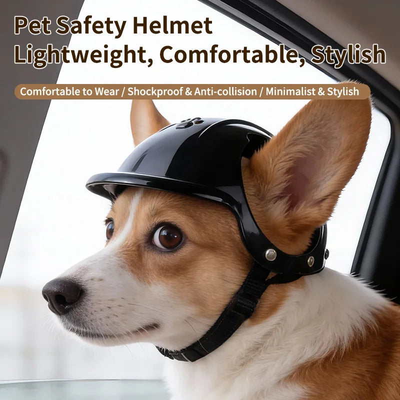 Mini Biker-Style Pet Costume Helmet