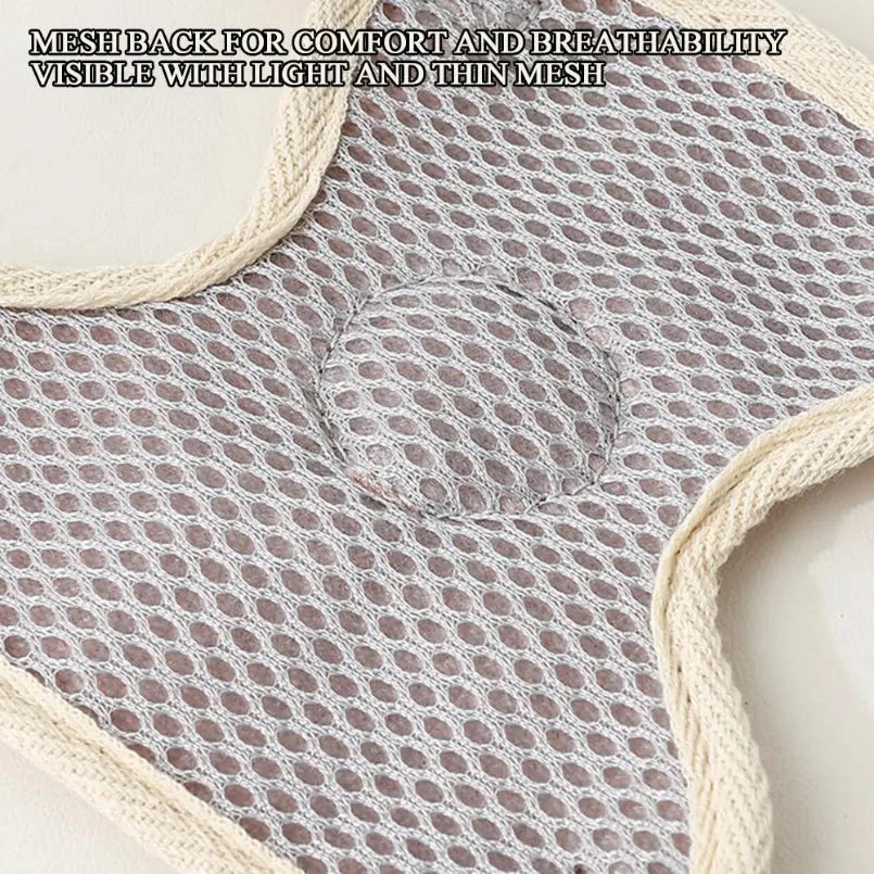 Textured Bear-Face Pet Harness & Leash Set