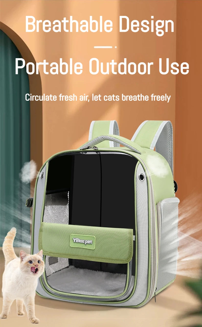 Foldable Oxford Pet Carrier Backpack