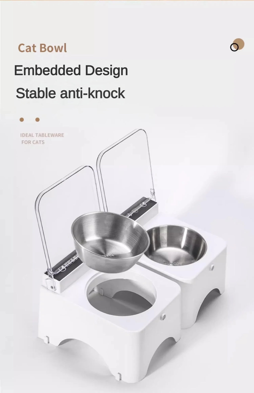 Sensor-Lid Pet Bowl, Ceramic or Stainless Steel