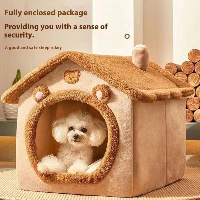 Teddy Cottage Pet House for Cats & Small Dogs