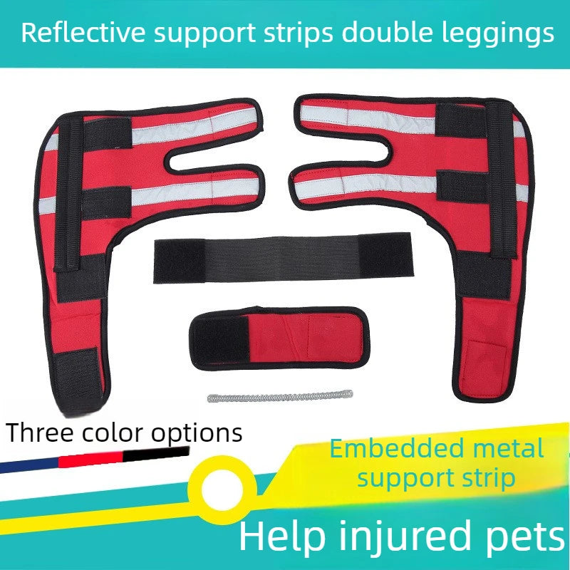 Dog Front-Leg Brace Set with Connecting Straps