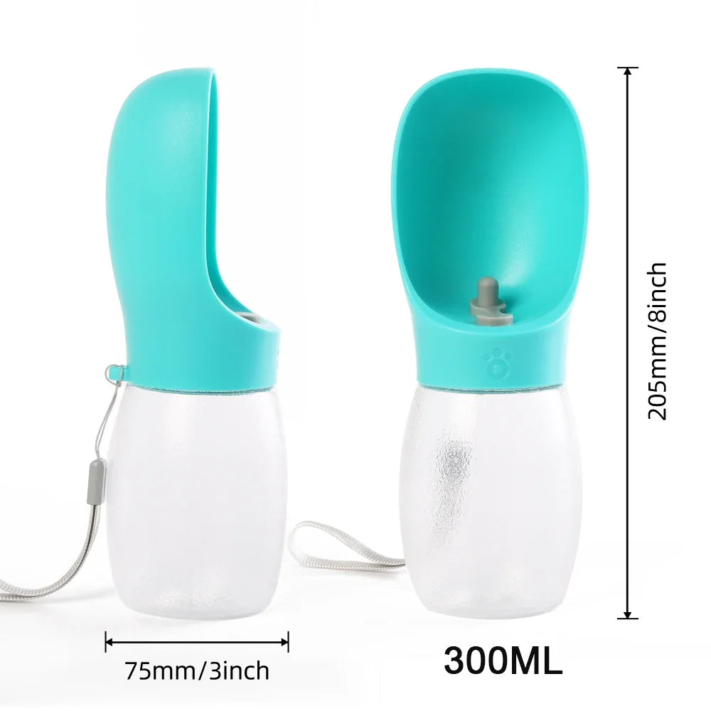 300 ml Portable Pet Water Bottle with Carry Strap