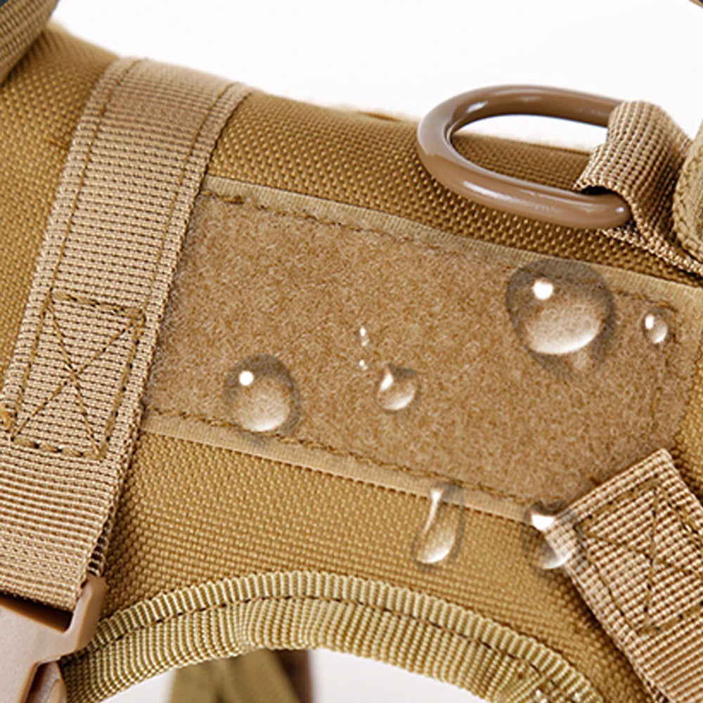 Adjustable Tactical-Style Pet Harness & Set Options