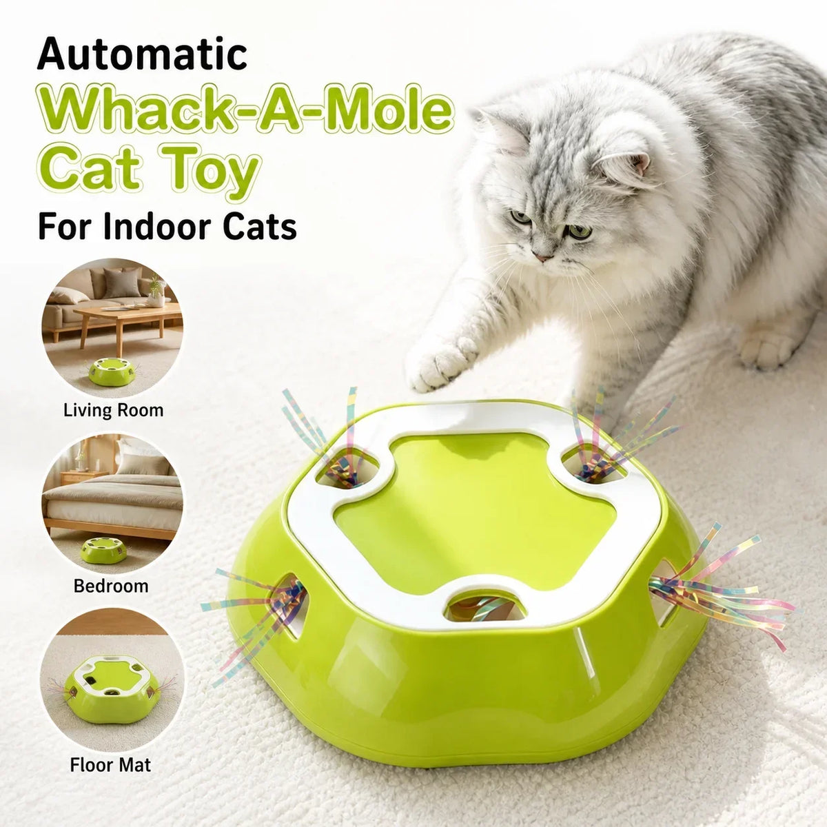 Six-Hole Pop-Up Tassel Cat Toy