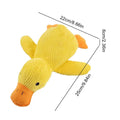 Yellow Plush Duck Dog Toy with Sound
