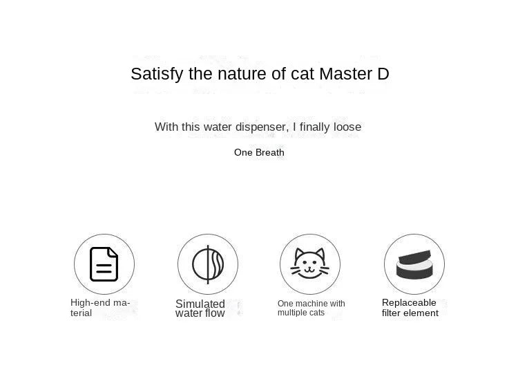 1.2L Compact Pet Water Fountain, Lotus & Spout Styles